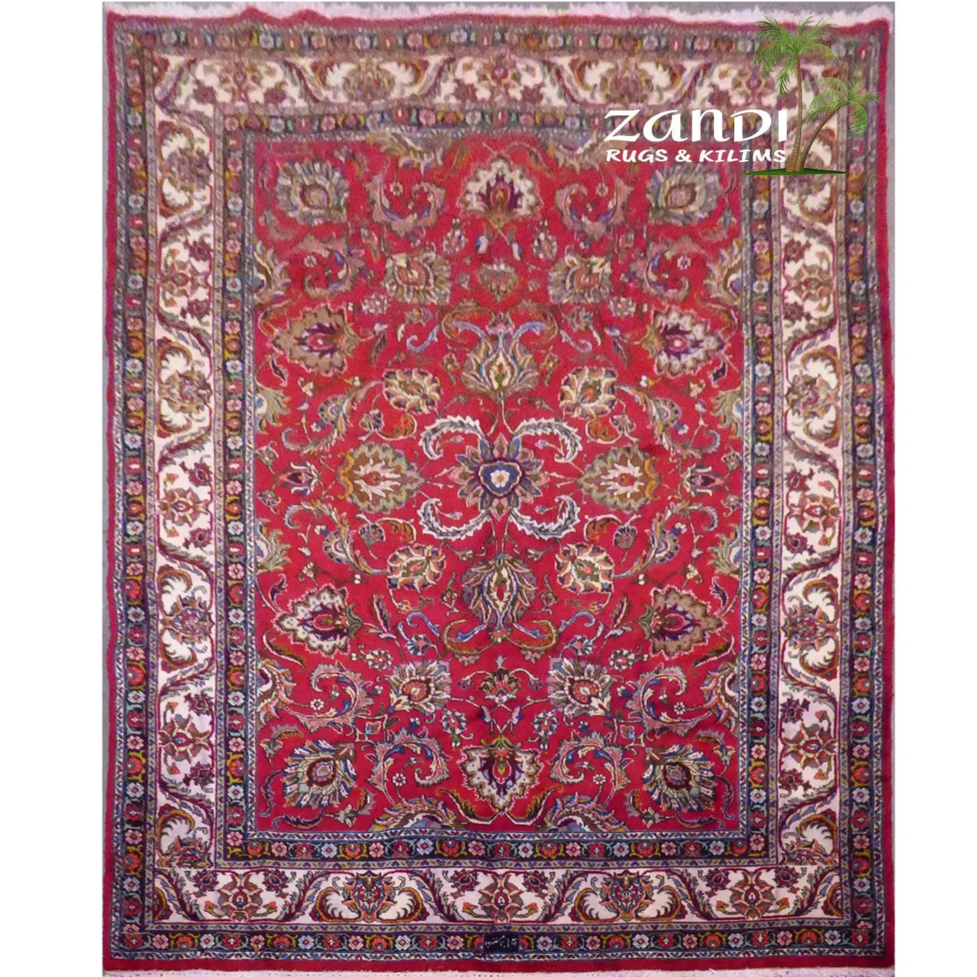 One Of The Kind Persian Tabriz Rug 12'1" x 8'3"